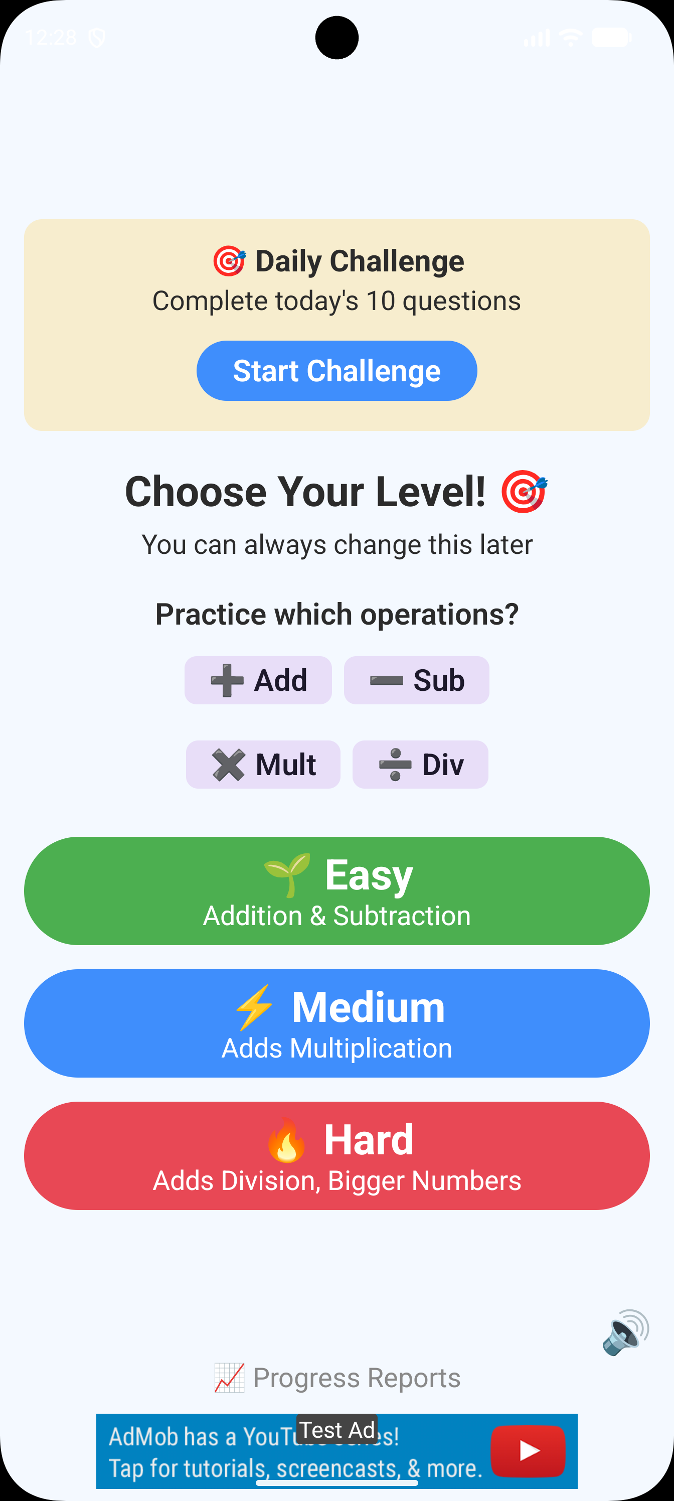 Math Ninjas encouraging results screen