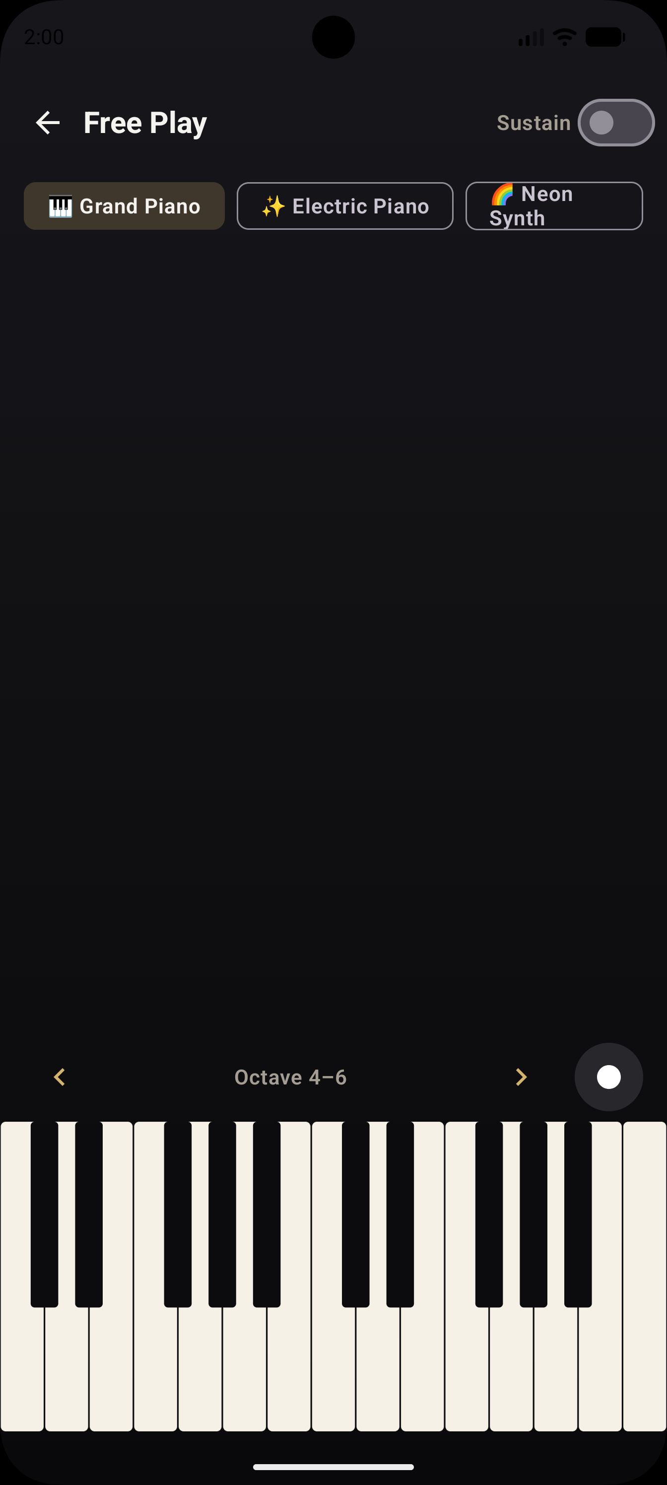 Piano Free Play full keyboard